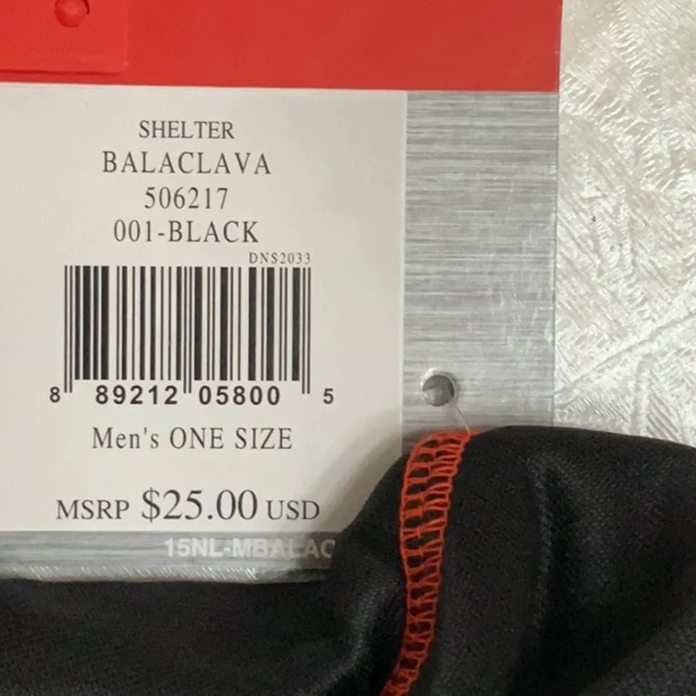 Spyder SHELTER BALACLAVA- Black